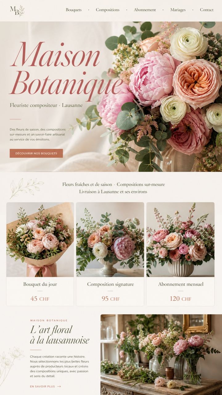 Concept Khoma · Fleuriste